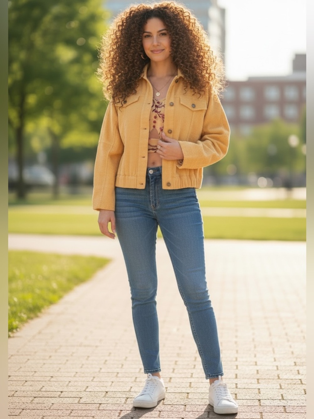 NWT Band Of The Free Jacket Women's Size S Chunky Corduroy Sand Yellow Dolman